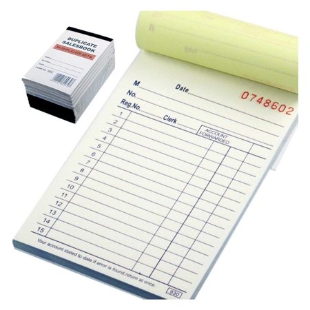 10 Pack Lot Small Sales Book Order Receipt Invoice Book Carbonless Copy (50 Sets 3.5" X 5.5")
