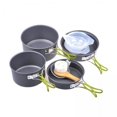 thumbnail image 1 of Juego de utensilios de cocina para acampar Kusrkot 11 piezas color negro, 1 of 8
