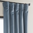 thumbnail image 4 of Half Price Drapes Denmark Blue Heritage Plush Velvet Room Darkening Curtains (1 Panel), 50W X 96L, 4 of 12