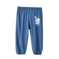 thumbnail image 2 of Antinious Kids Casual Athletic Pants,Toddler Outer Pants,Spring And Summer Children's Girls' Basic Casual Print Full Length Pants Jeans,Dark Blue,130, 2 of 3