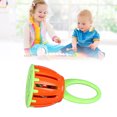 thumbnail image 1 of Rattle Percussion Instrument Handle Cage Bell Toy Hand Shaker  Sound Music Education For Children Kids Brain Game, 1 of 8