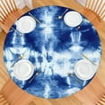 thumbnail image 2 of Colorful Tie Dye Pattern Round Fitted Tablecloth with Elastic Edge,Dining Table Cover Waterproof,Outdoor Round Tablecloth for Camping,Dining,Indoor and Outdoor, 2 of 7