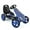 Blue, variant on hauck Speedster Pedal Go Kart w/ Adjustable Bucket Seat for Kids Ages 4 to 8, Fire Rescue