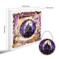 thumbnail image 6 of Halloween Window Decorations, Acrylic Suncatcher Hanging Ornament, Moon Bat Spooky Castle Print Home Wall Art Decor for Living Room Bedroom Holiday Party, 7.87 in, 6 of 7