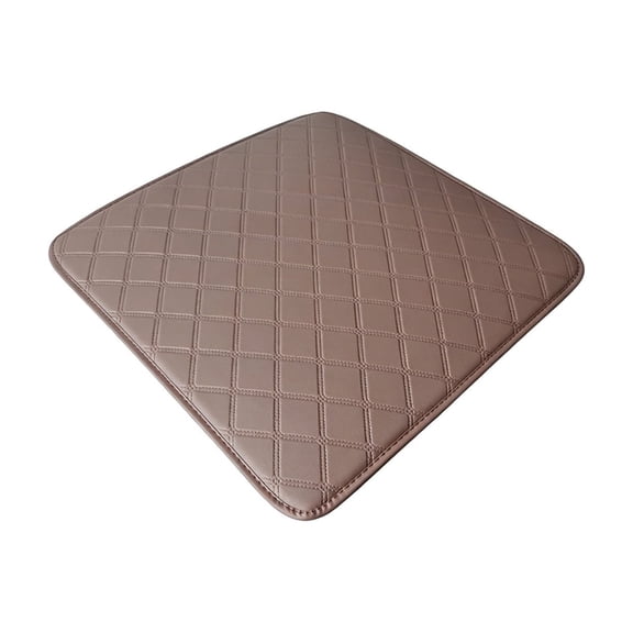 Faux Leather Office Chair Cushion, Waterproof Quilted Seat Pad, Thick Padded Pressure Relief Cushion, Non Slip Chair Mat, Easy Clean Upholstered Seat Cover, Office Barber Sofa Use