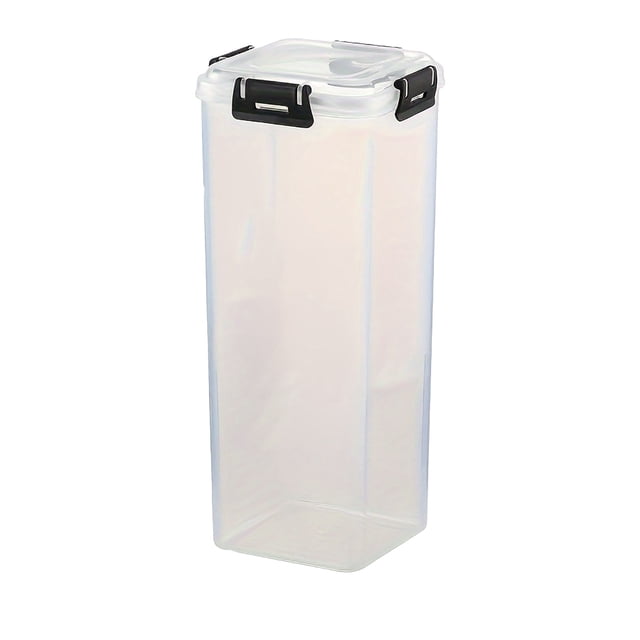 Bread Storage Container with Drawer Airtight Organizer Kitchen Pantry Freshness Convenience Food Sealed Lid Rectangular Tall Canister for Preservation Stackable Space Efficient