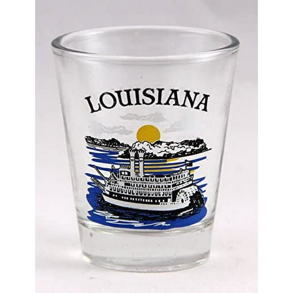 Louisiana State Riverboat Shot Glass