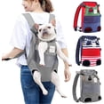 thumbnail image 4 of Mochilas para perros perros medianos bolsa porta perros bolsa para perros Bolsa de transporte regulable Mochila para senderismo, viaje, camping, soporta hasta 12 kg Gris Vhermosa LN-0931, 4 of 4