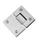 thumbnail image 1 of Bisagra de puerta de ducha de cristal de plata de montaje en pared de acero inoxidable (180 grados abiertos),11 Feliz Sencillez, 1 of 5