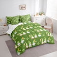 thumbnail image 3 of Feelyou Gnome Shamrock Comforter Set 7pcs, Happy St. Patrick's Day King Bedding Sets, 3 of 8