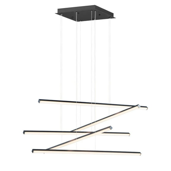 E21375-BK-ET2 Lighting-Hover-90W 5 LED Pendant-47.5 Inches wide by 17.25 inches high