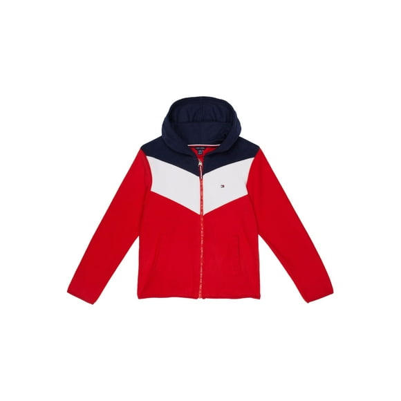 Sudadera con capucha Tommy Hilfiger para niñas de 12 a 14 años, color rojo