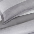 thumbnail image 4 of Serta Simply Clean Billy Grey Textured Stripe Comforter Set, King (3-Piece), 4 of 4