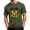 Army Green, variant on Oktoberfest Beer T-Shirt for Men, Bavarian German Beer Festival Novelty Print Casual Short Sleeve Tops