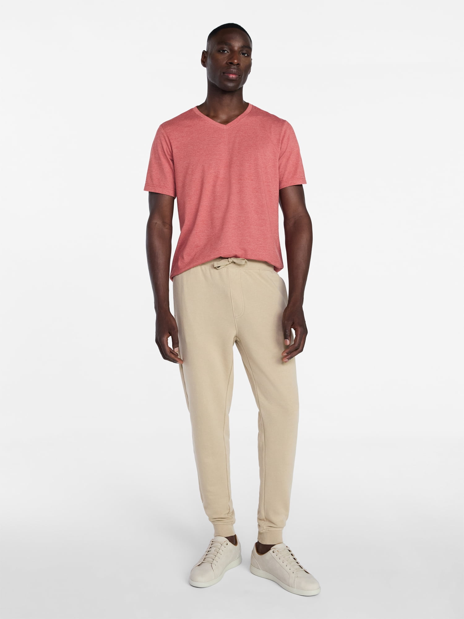 George Men's & Big Men's Relaxed Fit Short Sleeve V-Neck Tee, Sizes S-3XL