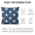 thumbnail image 5 of Fenyluxe 4th of July Decorations Lumbar Pillow Covers Patriotic American Star Print Navy Blue Decorative Throw Pillow Cases Summer Outdoor Farmhouse Decoration for Sofa Couch Bed White, 5 of 5