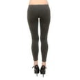 thumbnail image 3 of Vivian's Fashions Long Leggings - Cotton, Junior Size (Charcoal, 1X), 3 of 3