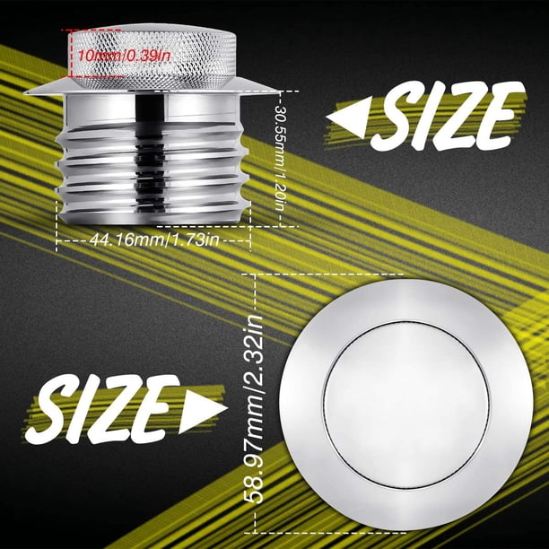 Tapa De Gasolina Cromada Estilo Pop-up Harley-Davidson Ventilada – California Motorcycles USA