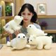 thumbnail image 2 of 24/28cm Cute Sea World Animal White Sea Lion Seals Plush Doll Cute Cartoon Polar Bear Panda Stuffed Toy For Children Kids Girls, 2 of 5