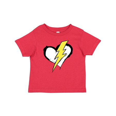 

Inktastic Lightning Bolt Heart Gift Baby Boy or Baby Girl T-Shirt