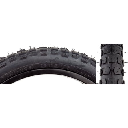 Sunlite MX 1 6x 2.125 Wire 40 Bk/Blk BMX Tire Clincher Reflective No. ISO 305