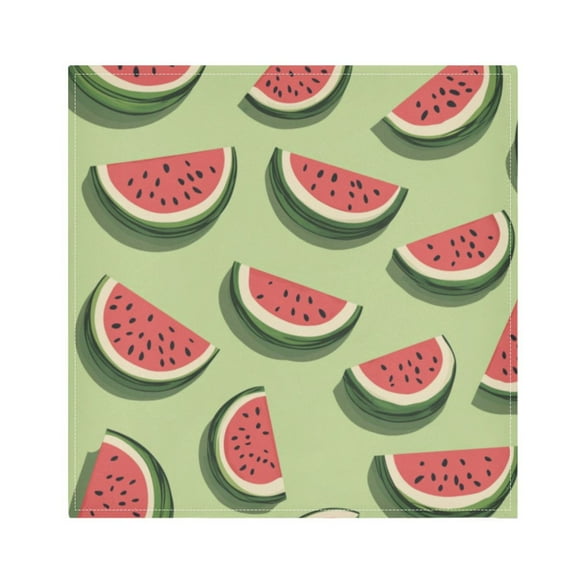 Napkin Satin Napkin 20*20Inchx1 Kitchen Towel Dinner Plate Towel Decorative Towel Napkin Tea Towel Suitable For Kitchen Table Watermelon Cartoon2