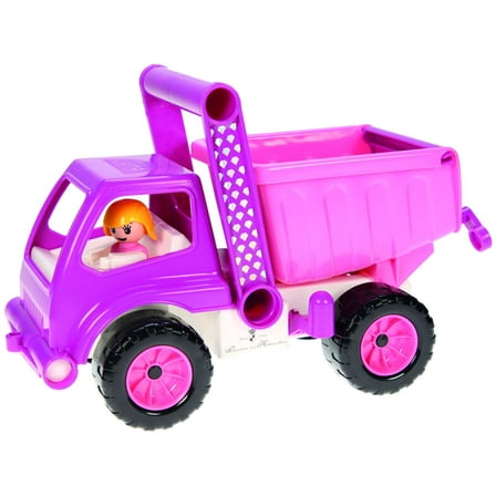 Lena Eco Active Princess Pink Green Toy Dump Truck is a Eco Friendly Produced from Food Grade Resin and Wood
