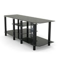 thumbnail image 3 of Ryan Rove RR1004-WS Salerno 60 in. Glass & Metal TV Stand in Black with Cable Management, 3 of 3