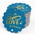 thumbnail image 4 of Inkdotpot Gold Foil Paper Hang Tags Let Love Sparkle Wedding Favor Tags 100 Pieces, 4 of 6
