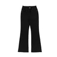 thumbnail image 4 of uublik Women's Jeans High Waisted Pull On Bell Bottom Jeans Trendy Elastic Denim Pants, Black, 4 of 6