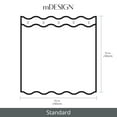 thumbnail image 4 of mDesign Cotton Waffle Knit Shower Curtain for Bathroom, 72" x 72", Cloud Gray, 4 of 8