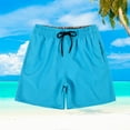 thumbnail image 4 of KAOOCXU Boy Versatile Trousers Solid Color Medium And Large Age Child Swim Trunks Bathing Suits With Lining Skin Friendly Hip Hop Streetwear, 4 of 5