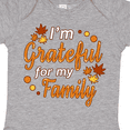thumbnail image 4 of Inktastic I'm Grateful for My Family in Orange with Fall Leaves Boys or Girls Baby Bodysuit, 4 of 5