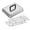 Rectangular, variant on Rectangular Stainless Steel Griddle Basting Cover and Rack Set for Flat Top Cooking