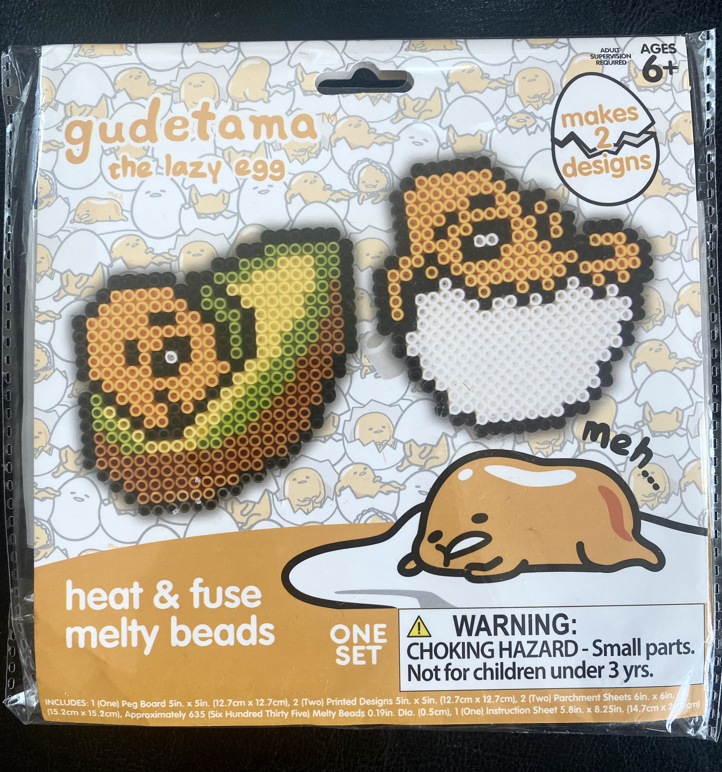 Sanrio Hello Kitty and Friends Heat & Fuse 3D Melty Beads Craft Kits - Kuromi & Cinnamoroll, Keroppi, Pompompurin - Set of 5