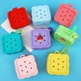 thumbnail image 4 of Soft  Holes Mini Silicone Storage Bag Card Holder Change Pouch Coin Purse Money Bag PURPLE, 4 of 7