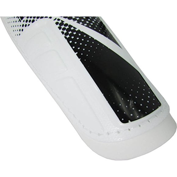 Vizari Vector Protège-Tibias de Soccer à Enfiler (Blanc, Taille P)