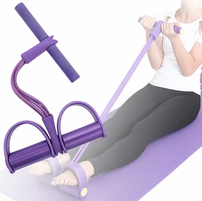 Fitness Elastic Sit Up Pull Rope Abdominal Exerciser Equipment Sport New Hot 