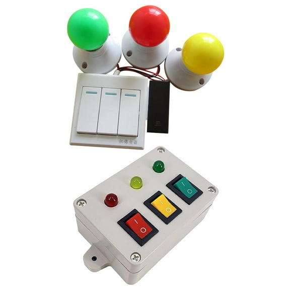 Zxpjkyu Light Stop Light With Switch Teaching Montessori Early Education Toys Party Gift