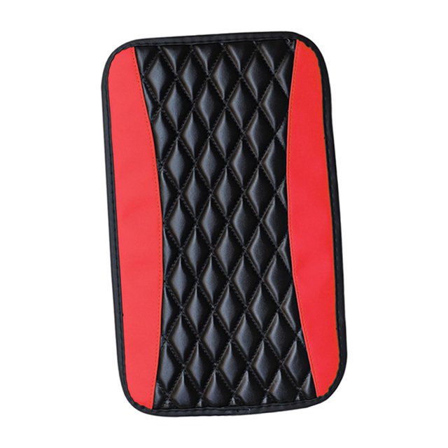 koolsoo Armrest Cushion Cover Center Console Box Pad Protector for Most Car SUV Red