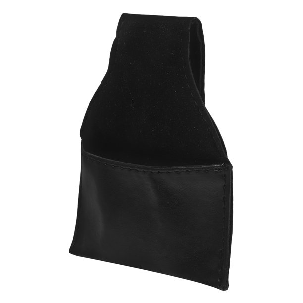Bolsa portátil de cuero sintético para tiza de taco de billar Práctico accesorio para mesa de billar para entusiastas del billar y el snooker