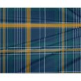 thumbnail image 4 of oneOone Polyester Lycra Dark Navy Blue Fabric Madras Check Craft Projects Decor Fabric Printed By The Yard 56 Inch Wide, 4 of 4