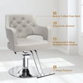 thumbnail image 4 of UBesGoo Hydraulic Barber Chair, Adjustable Height, Swivel Styling Chair for Salon & Home, Gray, 4 of 8