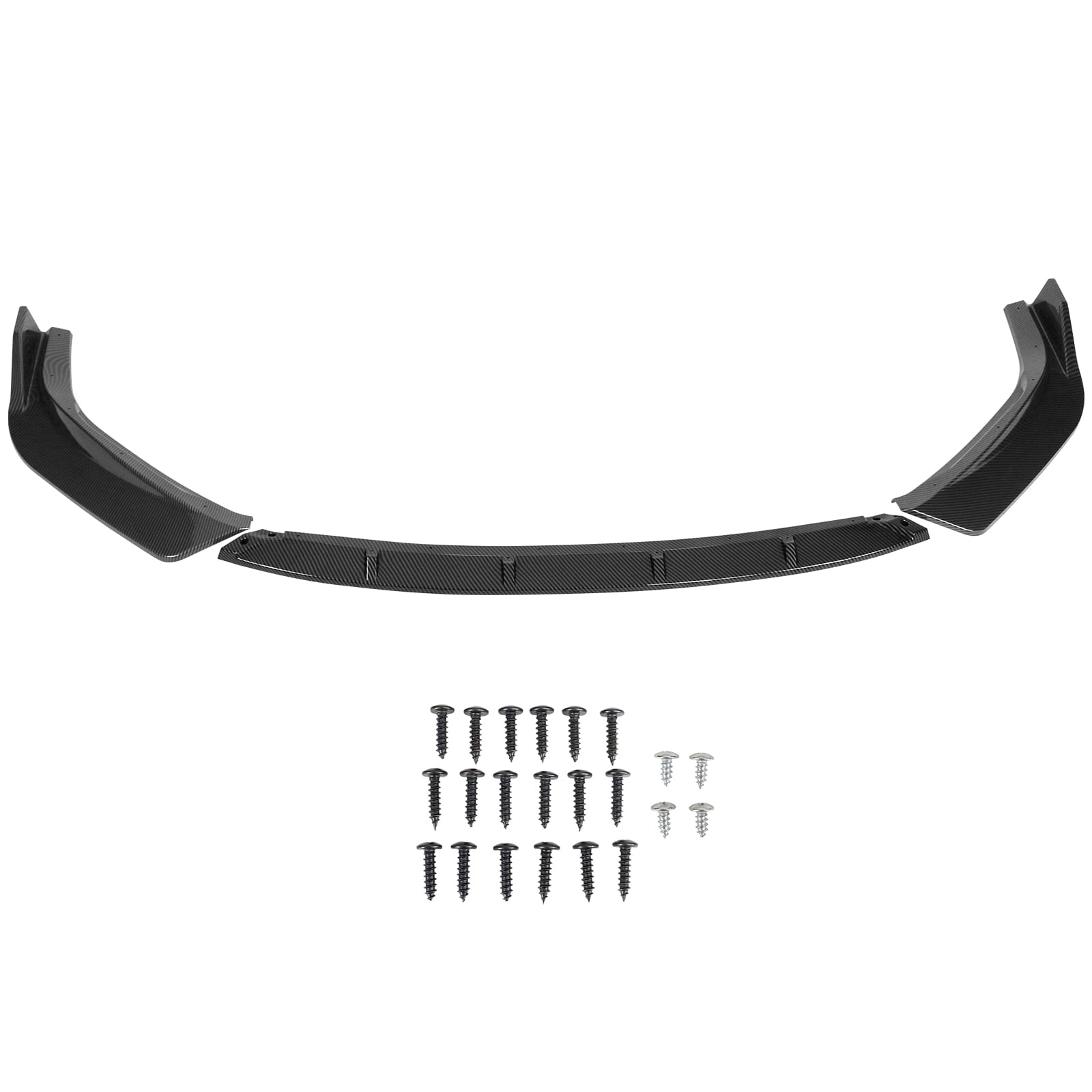 Ikon Motorsports Front Bumper Lip Compatible with 14-16 Lexus IS F Sport Sedan, IKON Style Carbon Fiber Print 3PCS