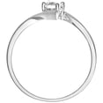 thumbnail image 3 of 18ct White Gold Jewelco London 1/4ct Diamond Crossover Solitaire Engagement Ring, 3 of 7