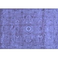 thumbnail image 1 of Ahgly Company Machine Washable Indoor Rectangle Abstract Blue Contemporary Area Rugs, 2' x 4', 1 of 4