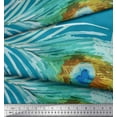 thumbnail image 2 of Soimoi Rayon Fabric Peacock Feather Fabric Prints by Yard 42 Inch Wide, 2 of 3