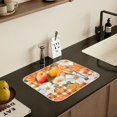 thumbnail image 5 of Yayeee Dish Drying Mat for Kitchen Counter 16" x 18" Microfiber Super Absorbent Coffee Decorative Pad, Sunny Floral, 5 of 9