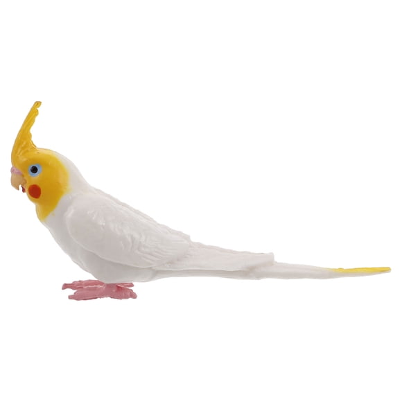Miangastore Realistic Cockatiel Parrot Model For Home Decor Artificial Bird Figurine Parrot Sculpture Ornament For Outdoor Decoration Simulation Bird Parrot Toy