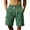 Green, variant on HAYIMI Mens Athletic Shorts Casual Everyday Comfort Versatility Lightweight Breathable With Stitching Summer Outings And Weekend Activities Solid Color Stretch Golf Classic-Fit Bottoms, Army Green, L